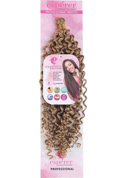 Afro Dalgalı Saç Karamel