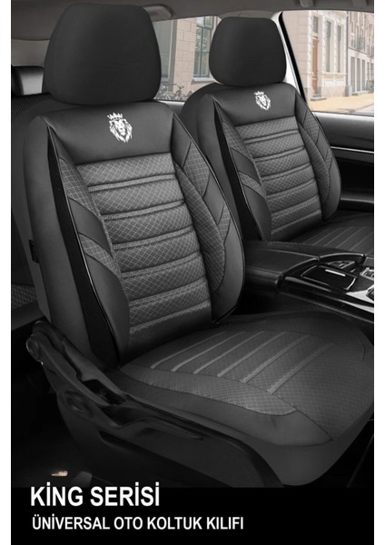 Volkswagen Touareg I (7l) 2.5 R5 Tdı (174 Hp) 2009 King Jakar Siyah Oto Koltuk Araba Kılıfı