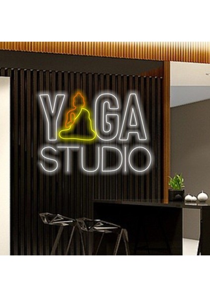 Yoga Studıo Yazılı ve Şekilli Neon Tabela