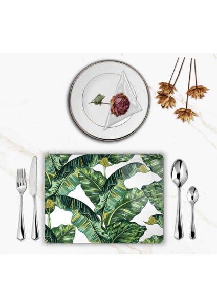 Özel Tasarım Cam Baskılı Yapraklar Supla Tekli