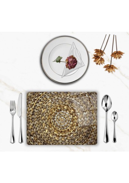 Özel Tasarım Cam Baskılı Örme Hasır Supla Tekli