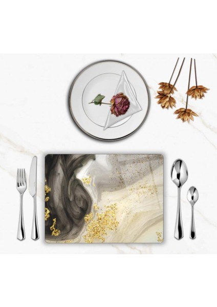 Özel Tasarım Cam Baskılı Mermer Desen Supla Tekli