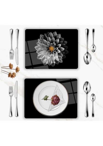 Özel Tasarım Cam Baskılı Çiçek Supla Takımı 2 Adet fiyatları