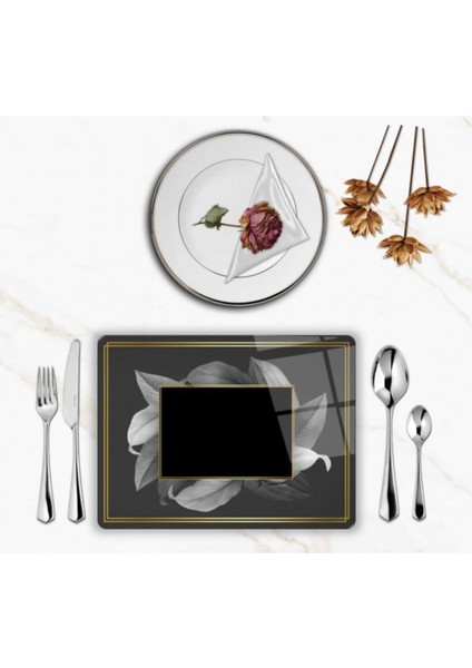 Özel Tasarım Cam Baskılı Yapraklar Supla Takımı 2 Adet