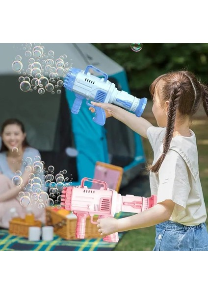 Trust Store Pilli Roket Atar Köpük Tabancası 32 Delikli Bazooka Bubble Machine