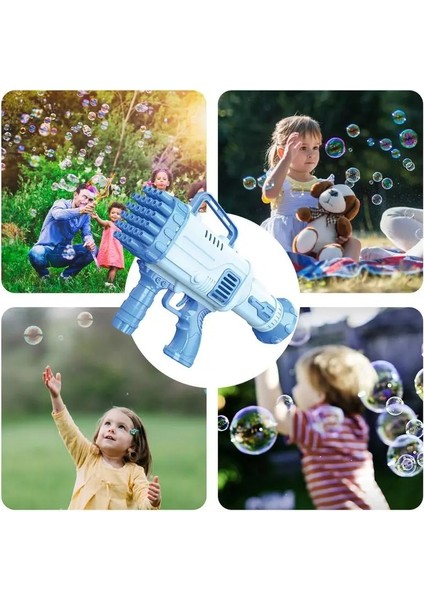 Trust Store Pilli Roket Atar Köpük Tabancası 32 Delikli Bazooka Bubble Machine