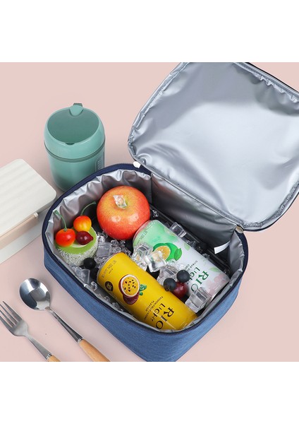 Erkek ve Kadın Yalıtımlı Çanta Soğutmalı Kalınlaştırılmış Bento Kutusu Öğle Yemeği Çantası Süt Saklama Çantası (Yurt Dışından)