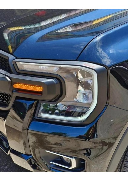 Ford Ranger 2023+ Ön Arka Siyah Far Kaplama