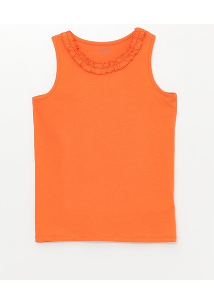 Lcw Kids Bisiklet Yaka Fırfır Detaylı Kız Çocuk Atlet fiyatları