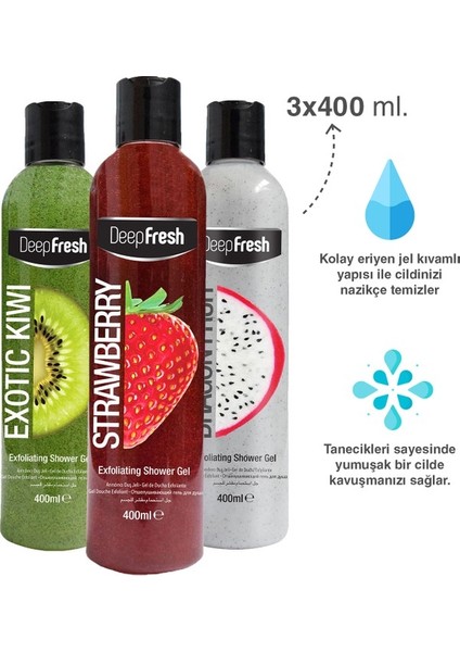 Arındırıcı Duş Jeli Karma Paket 3 X 400 Ml0