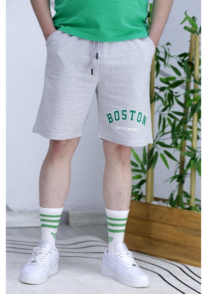 Erkek Boston Baskılı Yazlık Penye Şort fiyatları