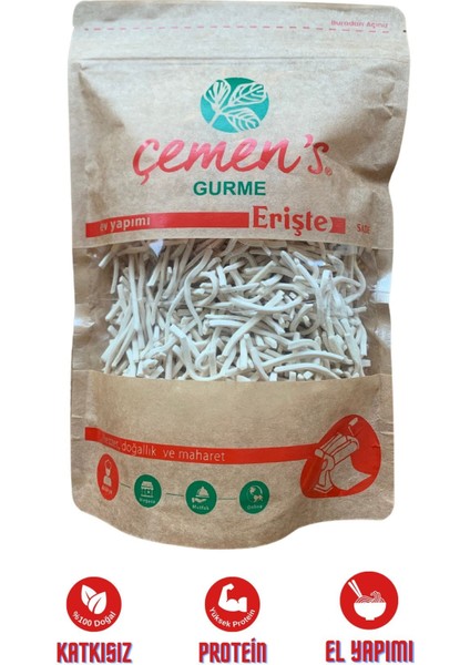 Çemen’s Çemen's Doğal Katkısız Ev Yapımı Sade Erişte 500 gr