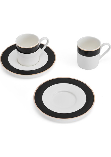 Luxe Deco 2li 100ML Espresso Fincan ve Tabak Seti