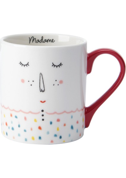 Fine China 280ML Düz Taraflı Kupa Madame