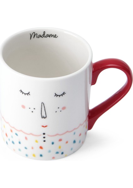 Fine China 280ML Düz Taraflı Kupa Madame