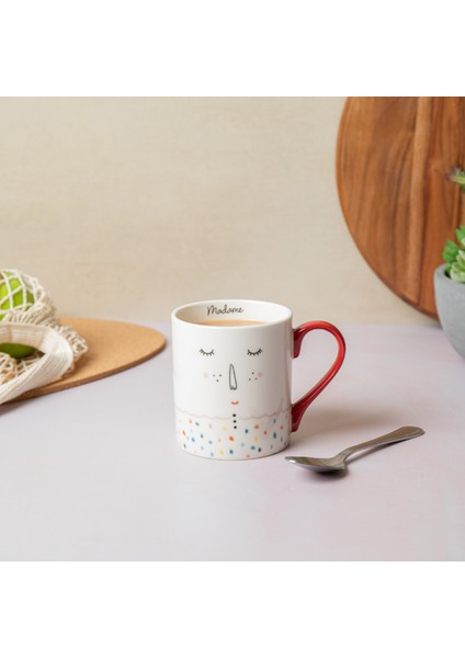 Fine China 280ML Düz Taraflı Kupa Madame