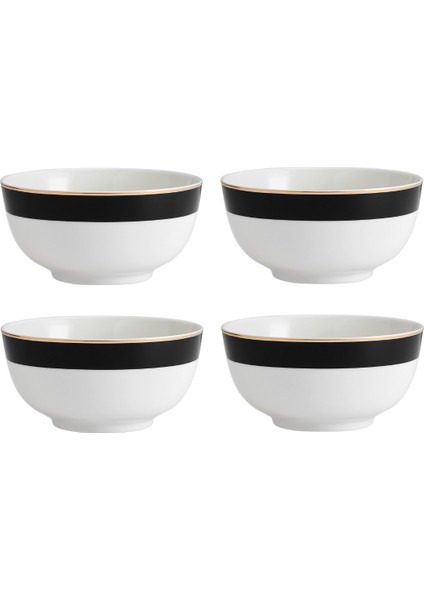 Mkldbowlpk4 Luxe Deco Fine China 4lü 14CM Mısır Kasesi Seti
