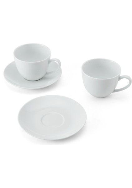Chalk Porselen 2li 310ML Cappuccino Bardak ve Tabak Seti