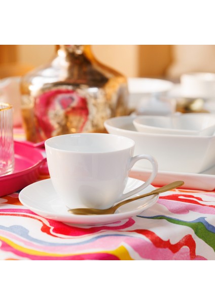 Chalk Porselen 2li 310ML Cappuccino Bardak ve Tabak Seti
