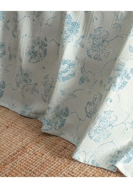 Berne Tek Kişilik Pamuklu Ecocell Baskılı Pike Takımı - Mint Yeşili modelleri