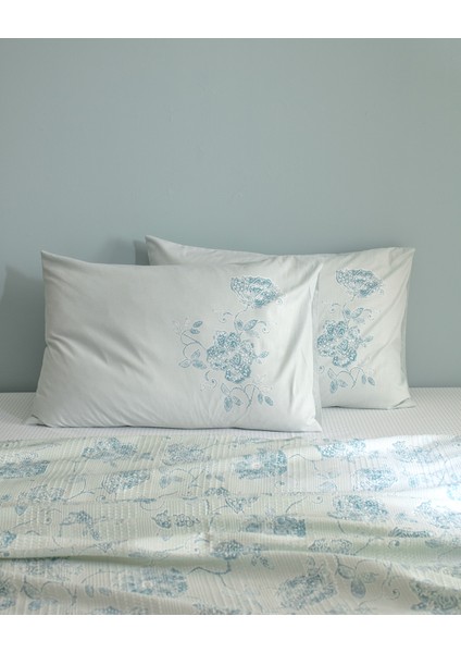 Berne Tek Kişilik Pamuklu Ecocell Baskılı Pike Takımı - Mint Yeşili indirimleri