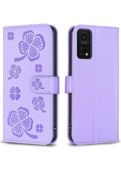Xiaomi Redmi Için Flip Case K30S Yonca Çiçek Cüzdan Kart Yuvaları Tutucu Pu (Yurt Dışından) indirimleri