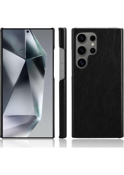 Samsung Galaxy S24 Için Retro Durumda Ultra Lychee Desen Anti Scratch Retro (Yurt Dışından)