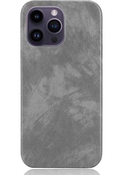 IPhone 15 Için Retro Durumda Pro Max Uyumluluk Lychee Desen Koruyucu (Yurt Dışından)