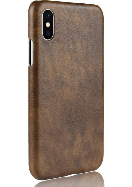 IPhone Xs Max Lychee Desen Anti Scratch Koruyucu Kapak Için Retro Kılıf (Yurt Dışından) modelleri