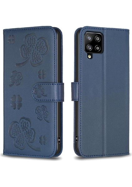 Samsung Galaxy Flip 5g Kart Yuvaları Için Flip Case Tutucu Kickstand Yonca Pu (Yurt Dışından)