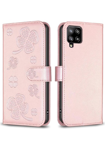 Samsung Galaxy Flip 5g Kart Yuvaları Için Flip Case Tutucu Kickstand Yonca Pu (Yurt Dışından)