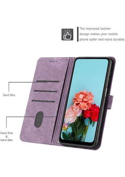 Tecno Pova 6 Neo Pu Deri Cüzdan Kickstand Kart Ekleme Için Flip Case (Yurt Dışından)