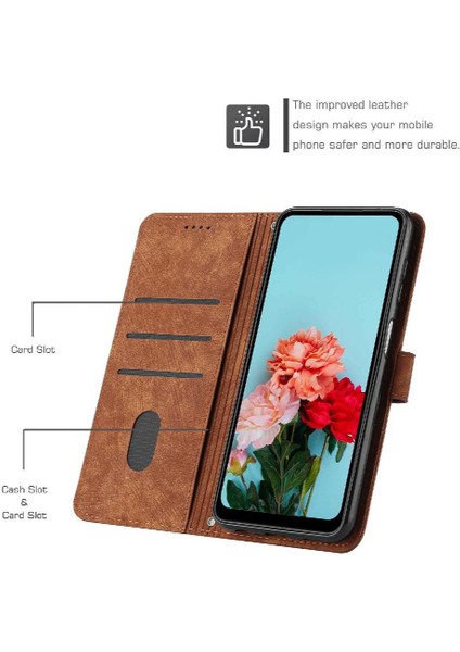 Tecno Pova 6 Neo Pu Deri Cüzdan Kickstand Kart Ekleme Için Flip Case (Yurt Dışından)