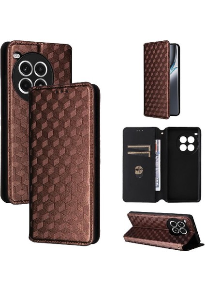 Oneplus Ace 3 Pro Için Flip Case Manyetik Kapatma Cüzdan Pu Deri Kart (Yurt Dışından)