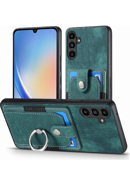 Samsung Galaxy A34 5g Için Kılıf Halka Tutucu Standı Crad Yuvası Manyetik Araba (Yurt Dışından)