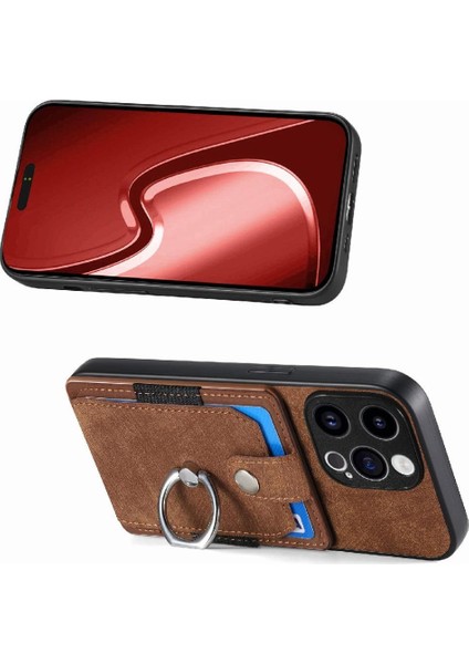 IPhone 15 Için Kılıf Pro Manyetik Araç Montaj Yüzük Tutucu Crad Yuvası Standı (Yurt Dışından) modelleri