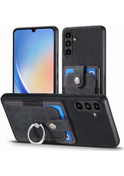 Samsung Galaxy A34 5g Için Kılıf Halka Tutucu Standı Crad Yuvası Manyetik Araba (Yurt Dışından)