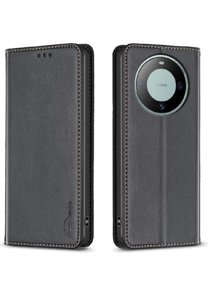 Huawei Mate 60 Için Flip Case Çok Renkli Pu Deri Manyetik Cüzdan Yuvası (Yurt Dışından)