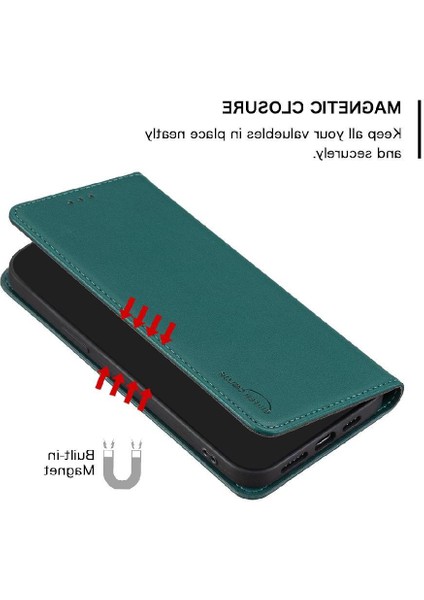 Google Piksel 8 Pro Pu Deri Çok Renkli Manyetik Cüzdan Için Flip Case (Yurt Dışından)