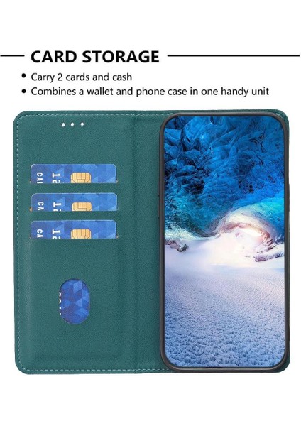 Google Piksel 8 Pro Pu Deri Çok Renkli Manyetik Cüzdan Için Flip Case (Yurt Dışından)