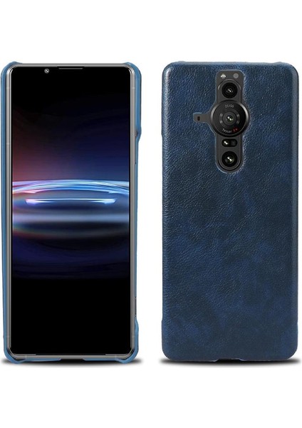 Sony Xperia Pro-I Koruyucu Kapak Için Retro Kılıf Lychee Desen Retro (Yurt Dışından)