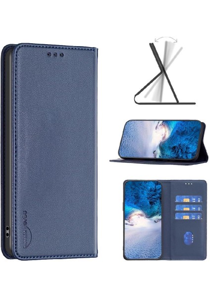 Huawei Mate 60 Için Flip Case Çok Renkli Pu Deri Manyetik Cüzdan Yuvası (Yurt Dışından)