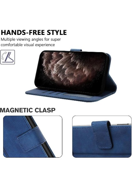 Telefon Kılıfı Için Xiaomi Poco M6 4g El Kayışı Pu Deri Flip Folio Cüzdan (Yurt Dışından) fırsatları
