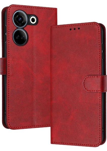 Kart Yuvası Kickstand Saf Toka ile Tecno Camon 20 4g Için Flip Case (Yurt Dışından)