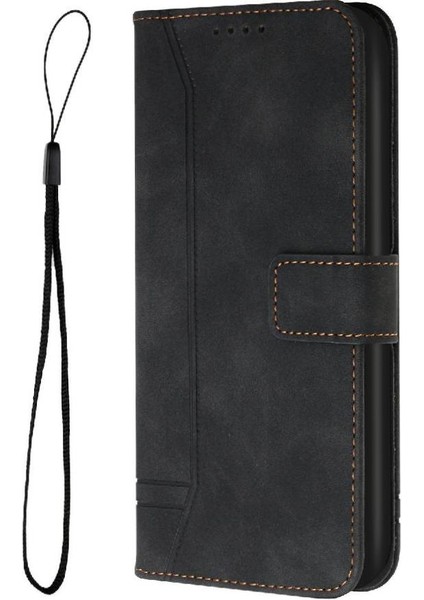 Telefon Kılıfı Için Xiaomi Poco M6 4g El Kayışı Pu Deri Flip Folio Cüzdan (Yurt Dışından) modelleri
