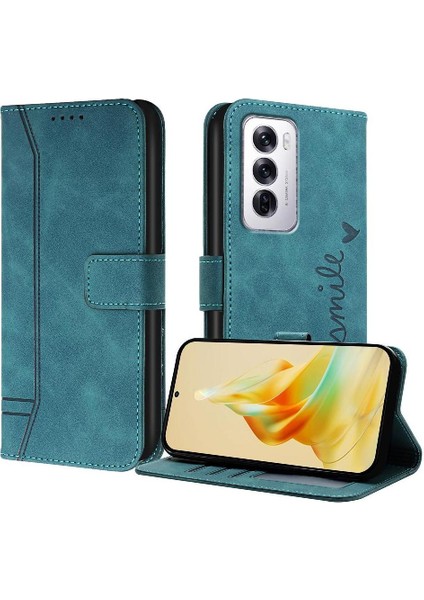 Oppo Phone 12 5g Için Telefon Kılıfı Pu Deri Manyetik Kapatma Flip Folio Kart (Yurt Dışından)