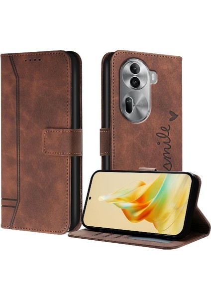 Oppo Phone 11 Pro 5g Için Telefon Kılıfı Kart Yuvaları Kapak El Kayışı Flip Folio (Yurt Dışından)