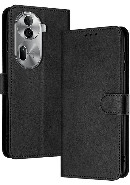 Toka ile Kart Yuvası Saf Renk ile Oppo Oppo 11 Pro 5g Için Flip Case (Yurt Dışından)