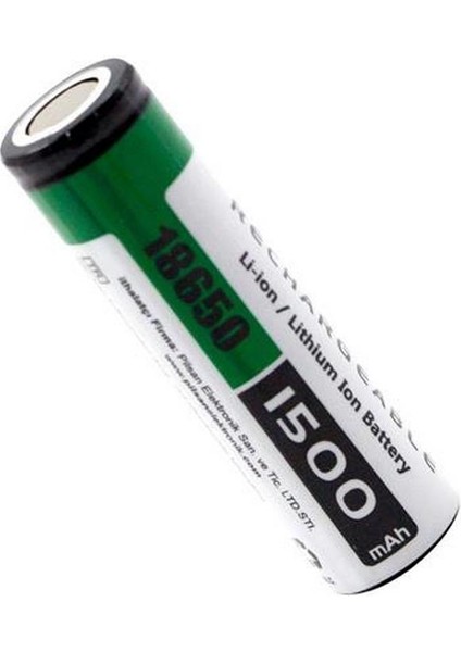 18650 3 7V 1500MAH Şarj Edilebilir Li-Ion Pil