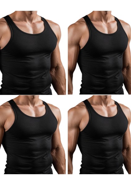 4'lü Siyah Erkek Atlet Rahat, Yaz Kış, Fit %100 Pamuk, Terletmeyen, Esnek , Nefes Alan, Şık ve Günlük fiyatları